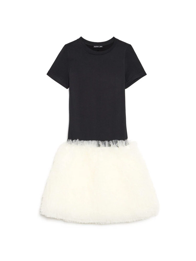 Papillon Tulle Hem Mini Dress - Image 7