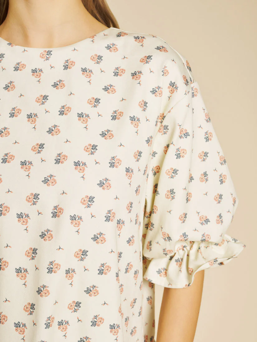 Pêche Ditsy Denim Mini Dress - Image 6