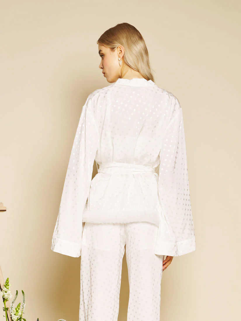 Perle Spot Belted Blouse - Image 3