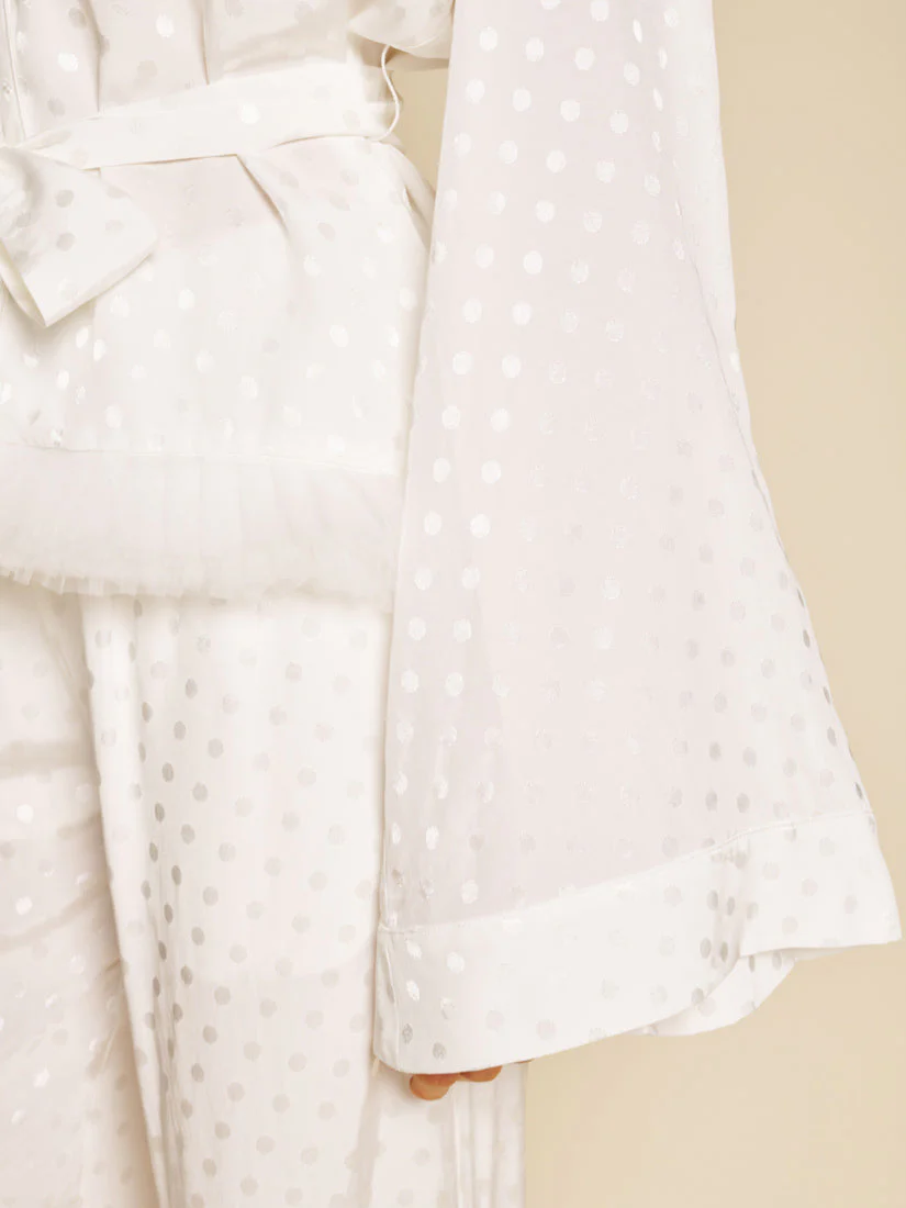 Perle Spot Belted Blouse - Image 6