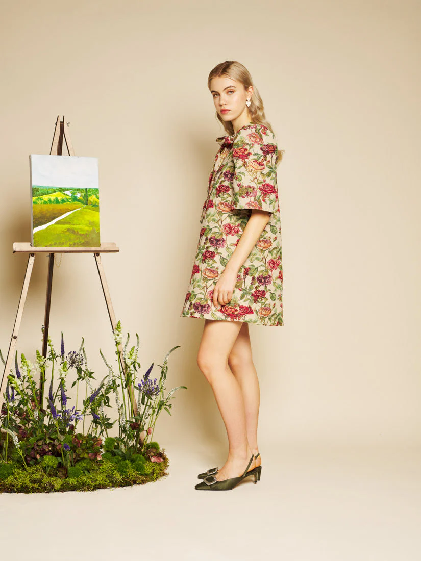 Petunia Tapestry Mini Dress - Image 2