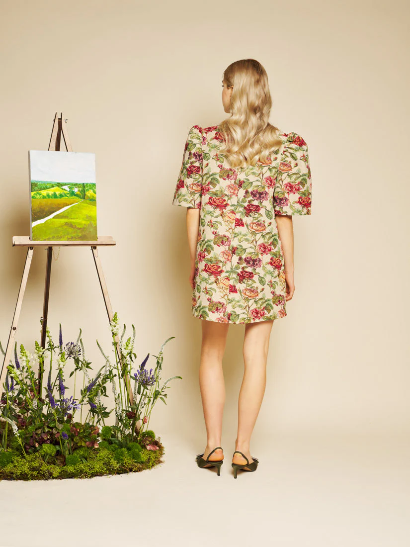 Petunia Tapestry Mini Dress - Image 3
