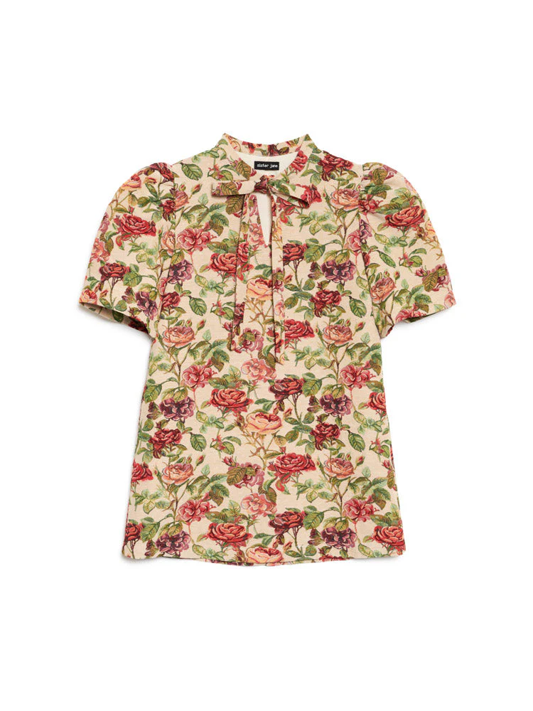 Petunia Tapestry Mini Dress - Image 7
