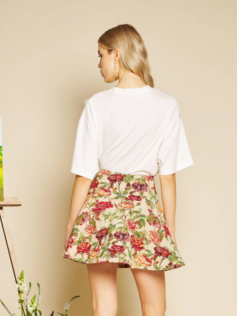 Petunia Tapestry Mini Skirt - Image 3