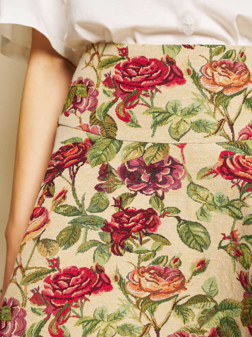 Petunia Tapestry Mini Skirt - Image 6