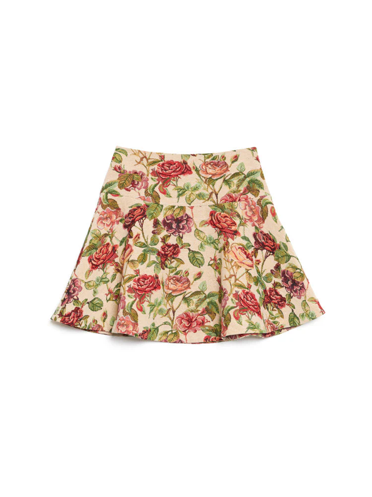 Petunia Tapestry Mini Skirt - Image 7