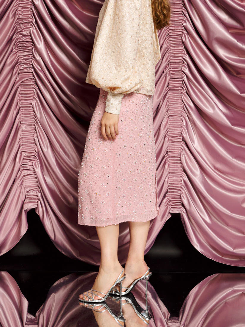 <b>DREAM</b> Pink Parade Embellished Skirt - Image 2