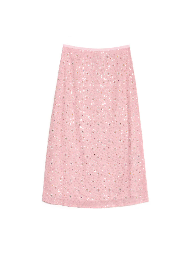 <b>DREAM</b> Pink Parade Embellished Skirt - Image 7