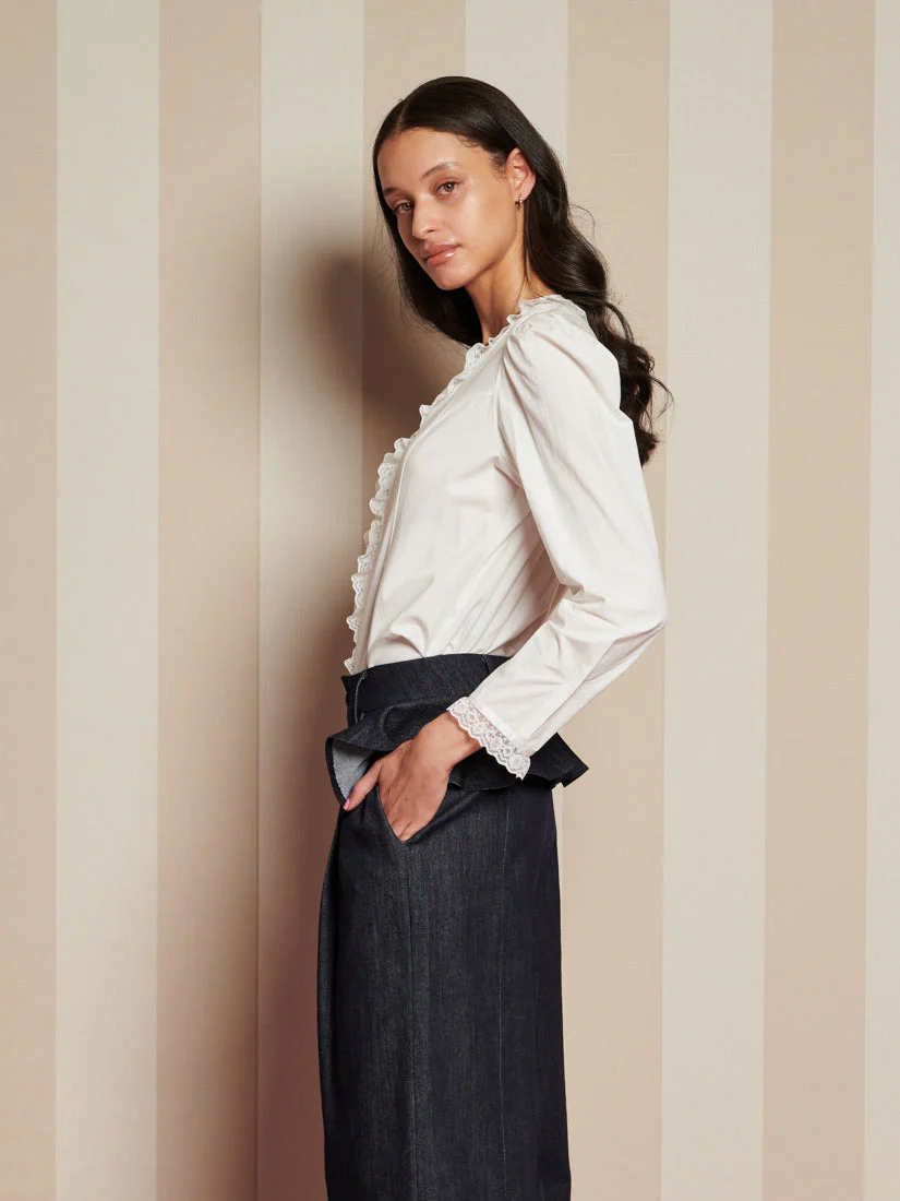 Powdered Ruffle Blouse - Image 4