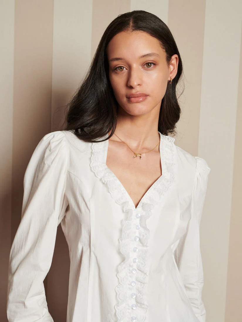 Powdered Ruffle Blouse - Image 5