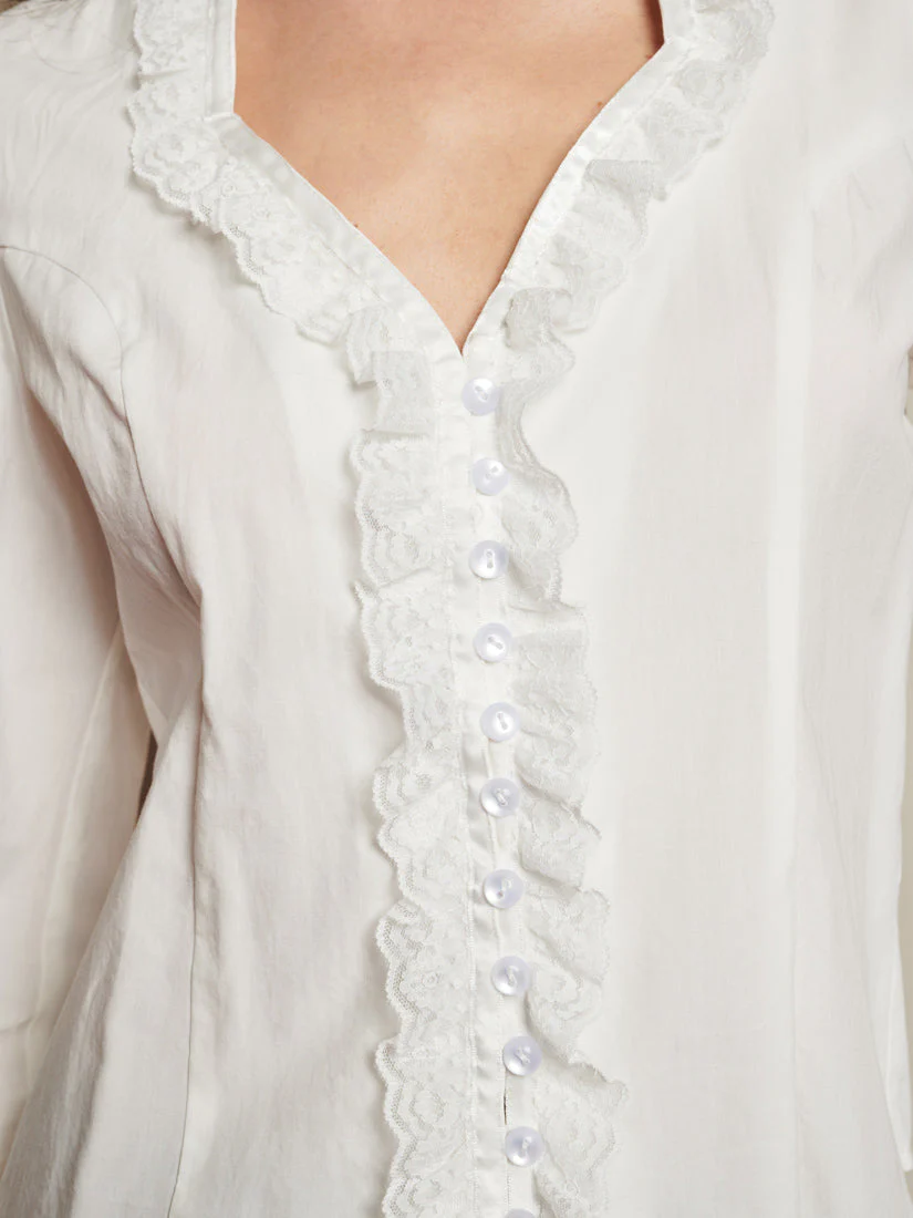 Powdered Ruffle Blouse - Image 6