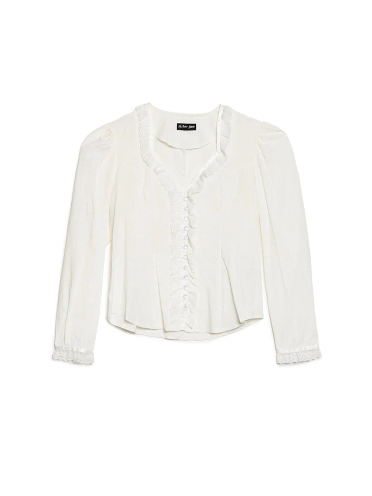 Powdered Ruffle Blouse - Image 7