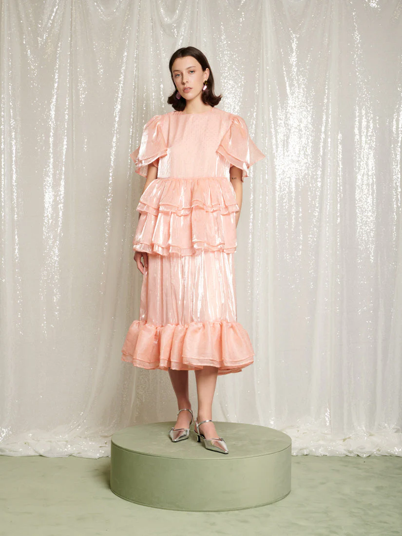 Reverie Ruffle Midi Dress - Image 2
