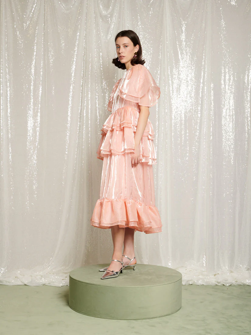 Reverie Ruffle Midi Dress - Image 3
