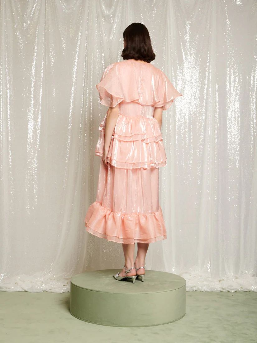 Reverie Ruffle Midi Dress - Image 4