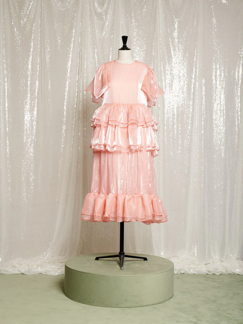 Reverie Ruffle Midi Dress - Image 7