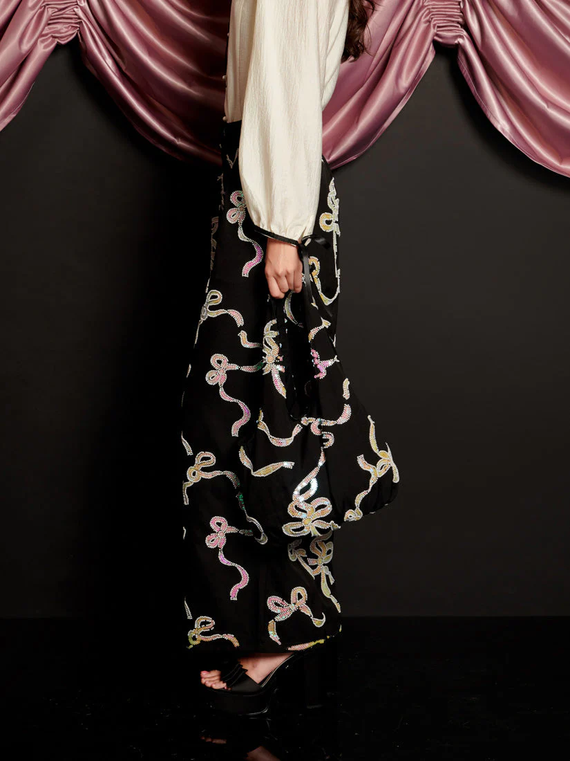 Ripple Bow Embellished Trousers - Image 2