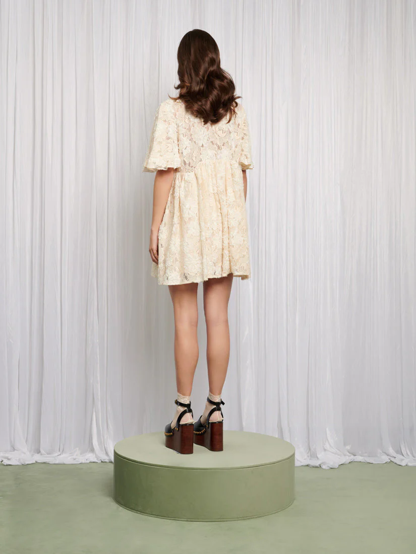 Romance Lace Mini Dress - Image 5
