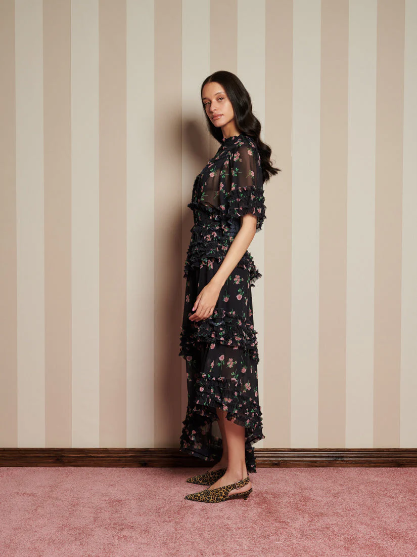 Rose Way Asymmetric Dress - Image 2