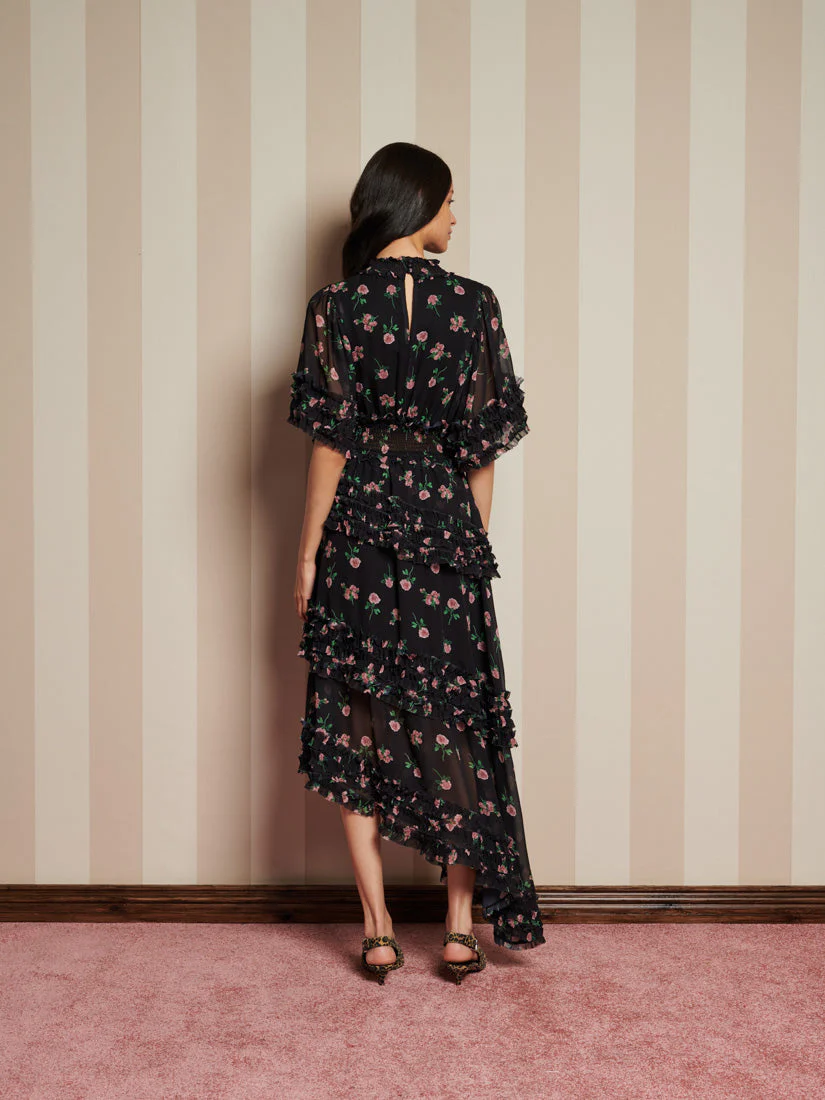 Rose Way Asymmetric Dress - Image 3