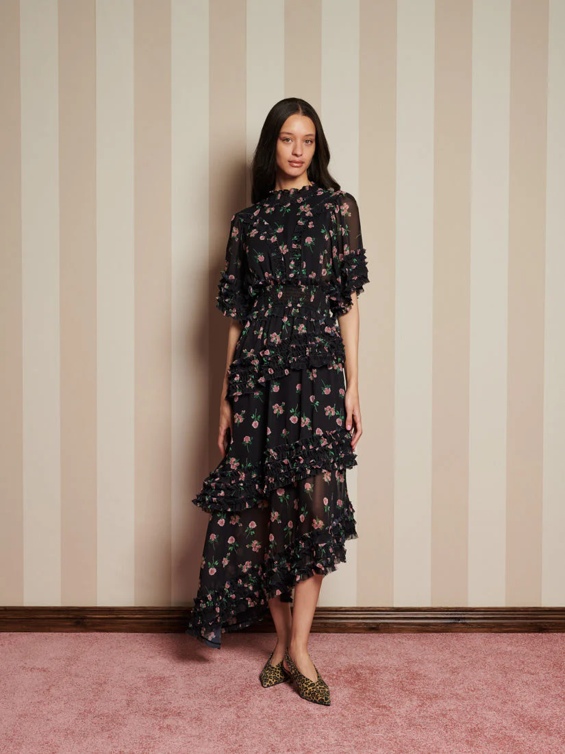 Rose Way Asymmetric Dress - Image 4