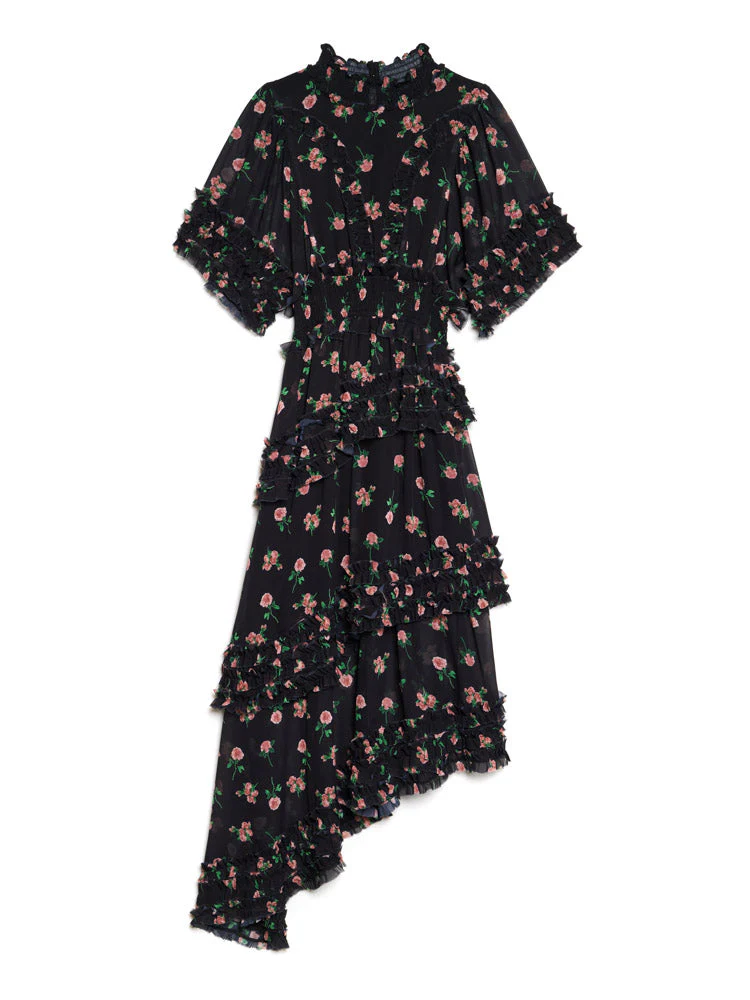Rose Way Asymmetric Dress - Image 7