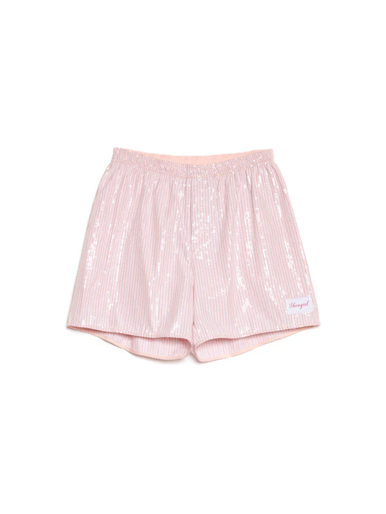 Rowan Sequin Stripe Shorts - Image 9