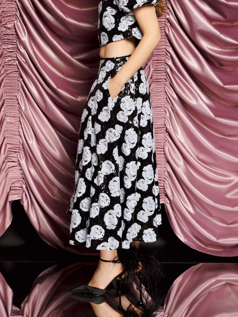 <b>DREAM</b> Roxie Rose Sequin Midi Skirt - Image 2