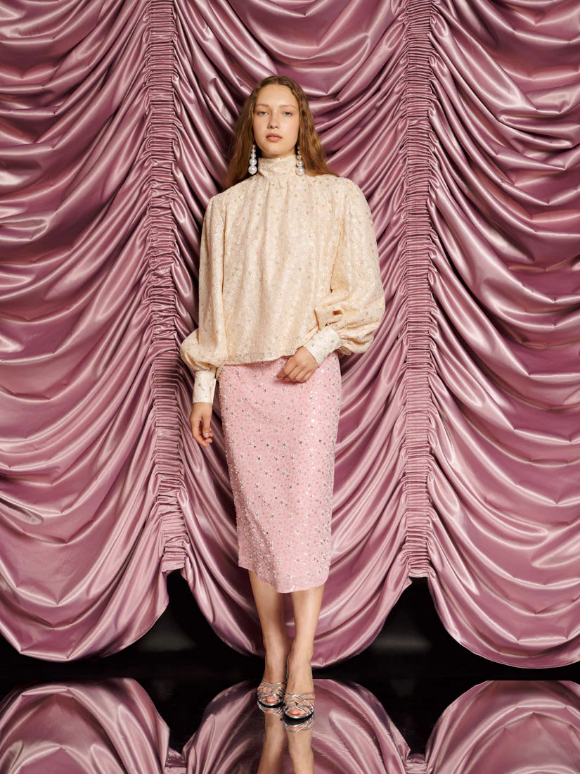 <b>DREAM</b> Sally Lace Bow Blouse - Image 4