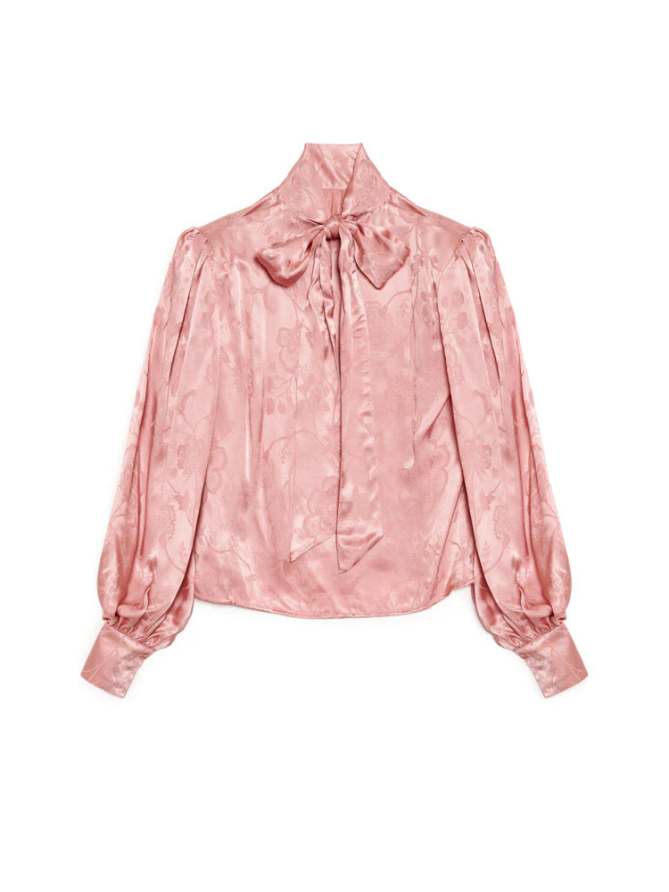 <b>DREAM</b> Satin Hour Bow Blouse - Image 7