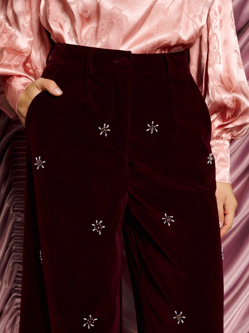 <b>DREAM</b> Satine Velvet Trousers - Image 5