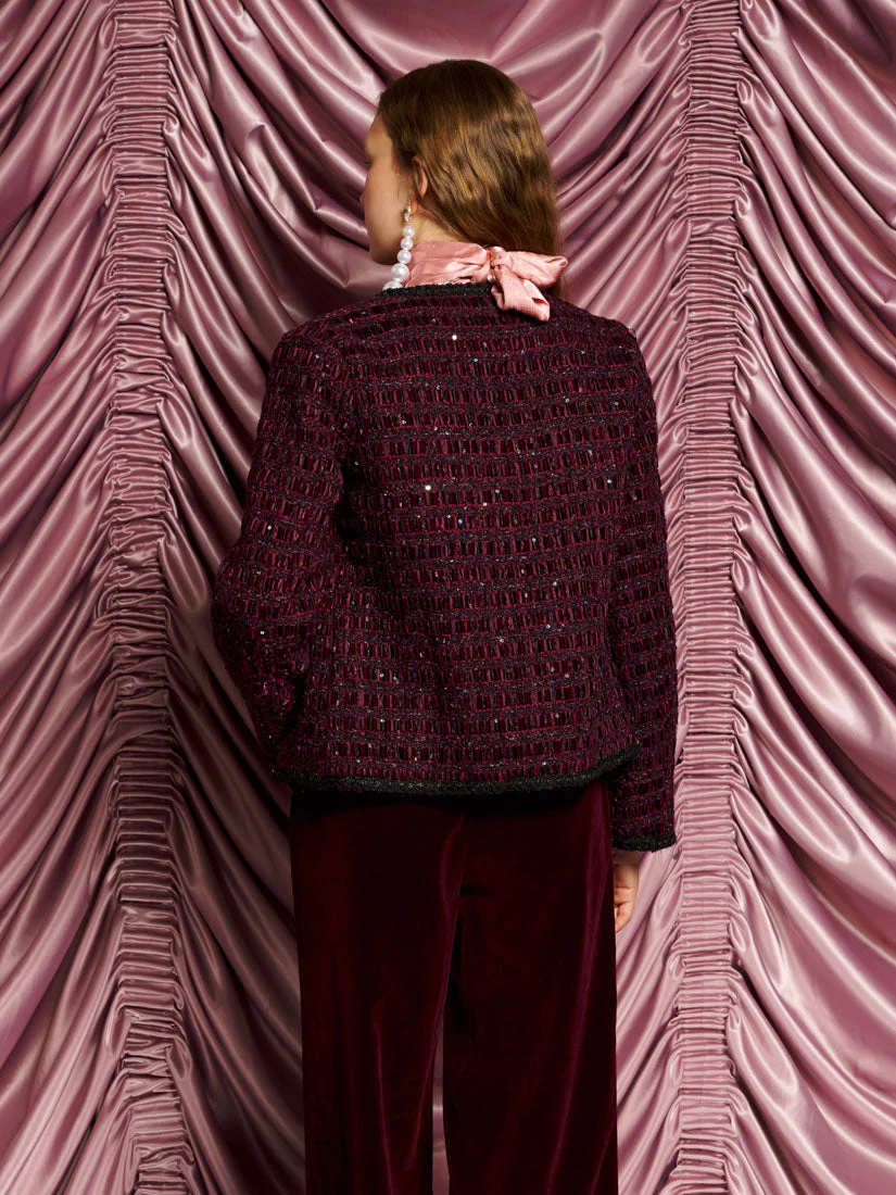 <b>DREAM</b> Satine Velvet Tweed Jacket - Image 3