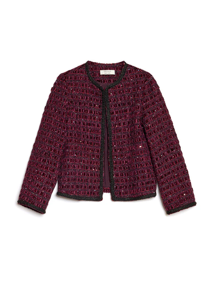 <b>DREAM</b> Satine Velvet Tweed Jacket - Image 7
