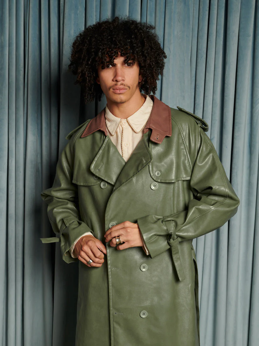 Scout PU Trench Coat - Image 7