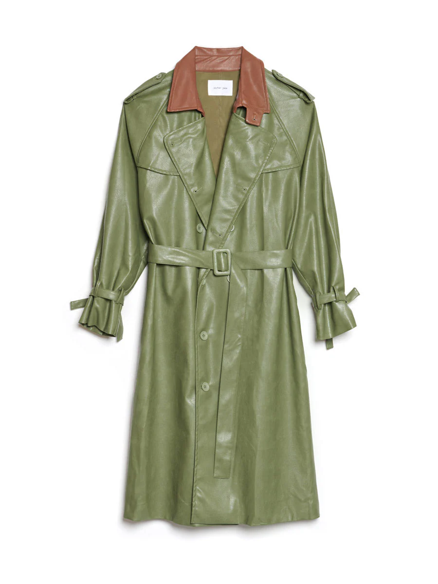 Scout PU Trench Coat - Image 9