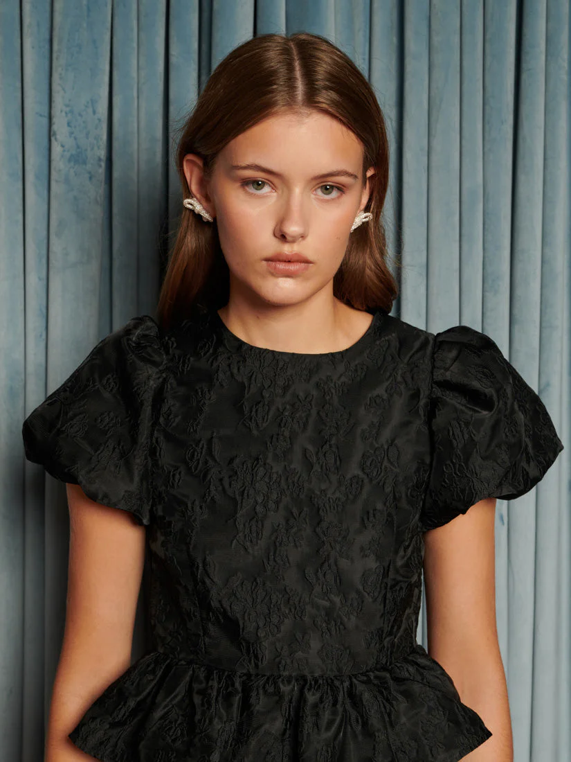 Screenplay Jacquard Bow Top - Image 5