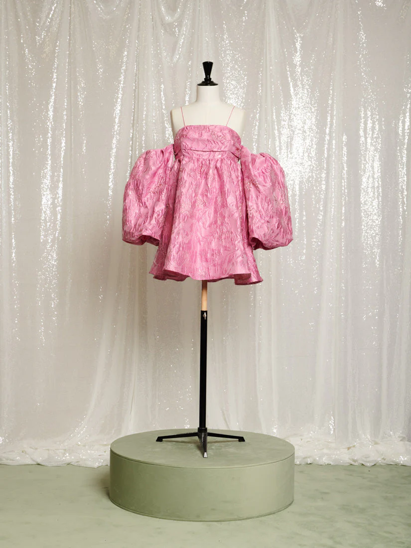 Secret Ball Jacquard Mini Dress - Image 7