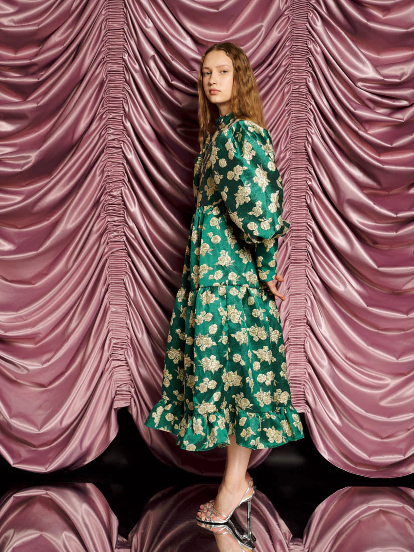 <b>DREAM</b> Showstopper Jacquard Maxi Dress - Image 2