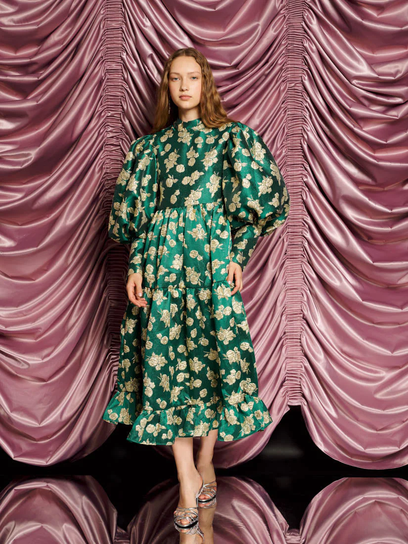 <b>DREAM</b> Showstopper Jacquard Maxi Dress - Image 4