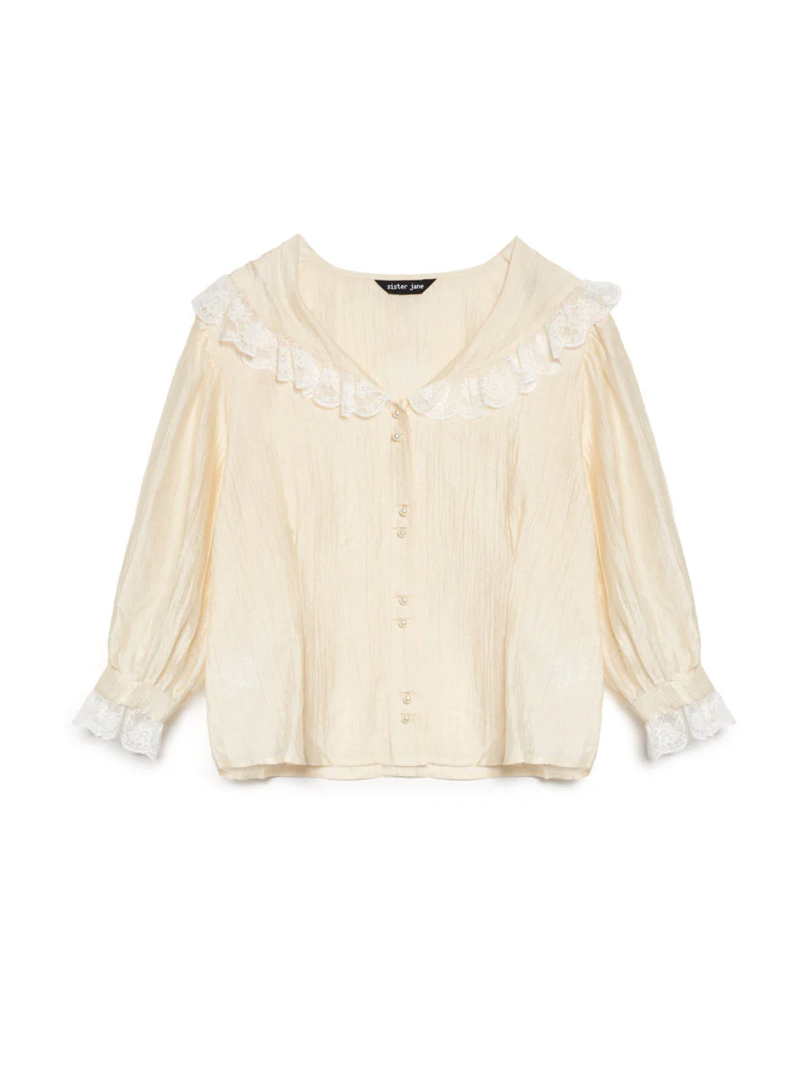 Silken Collar Blouse - Image 7
