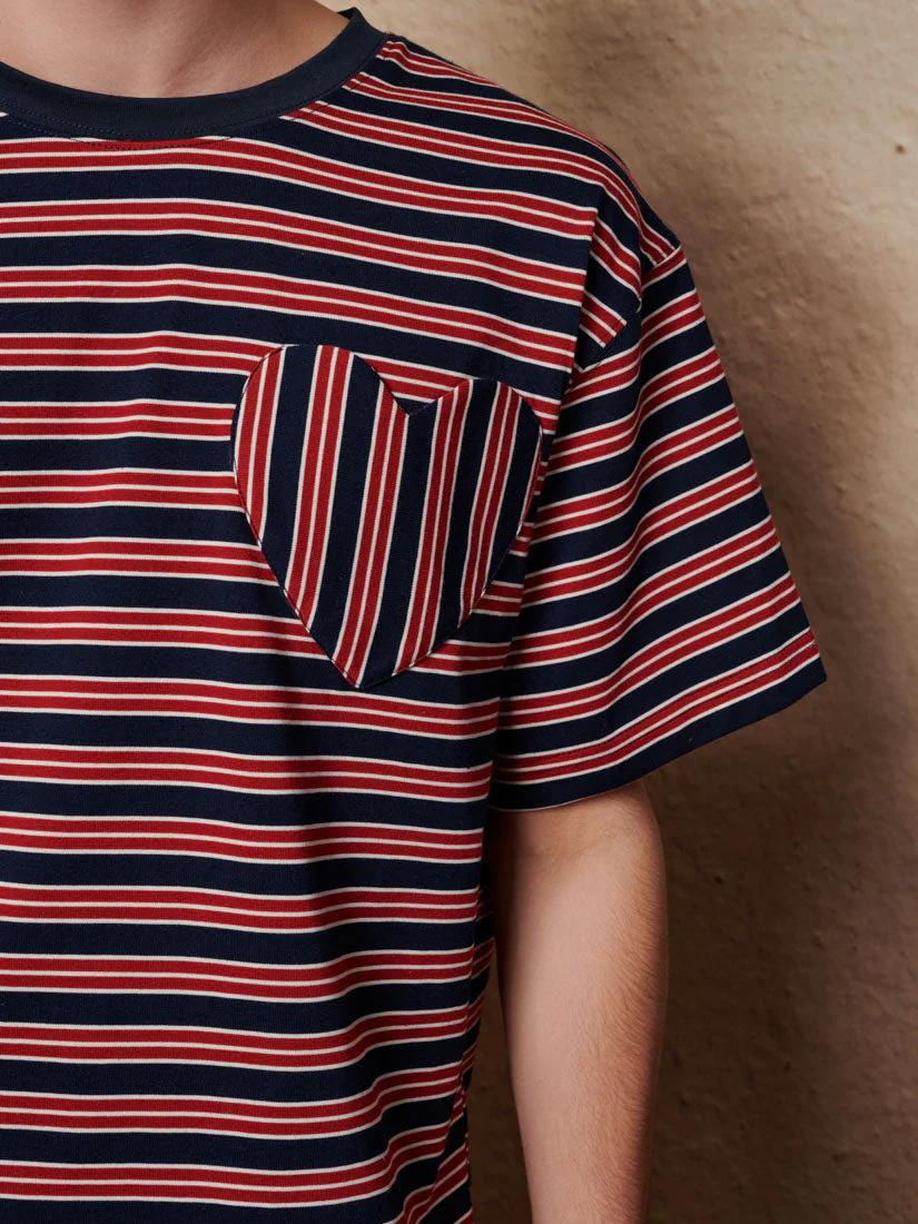 Soleil Stripe Boxy T-shirt - Image 8