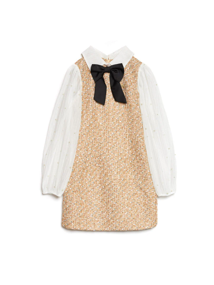 <b>DREAM</b> Sparkle Storm Tweed Mini Dress - Image 8