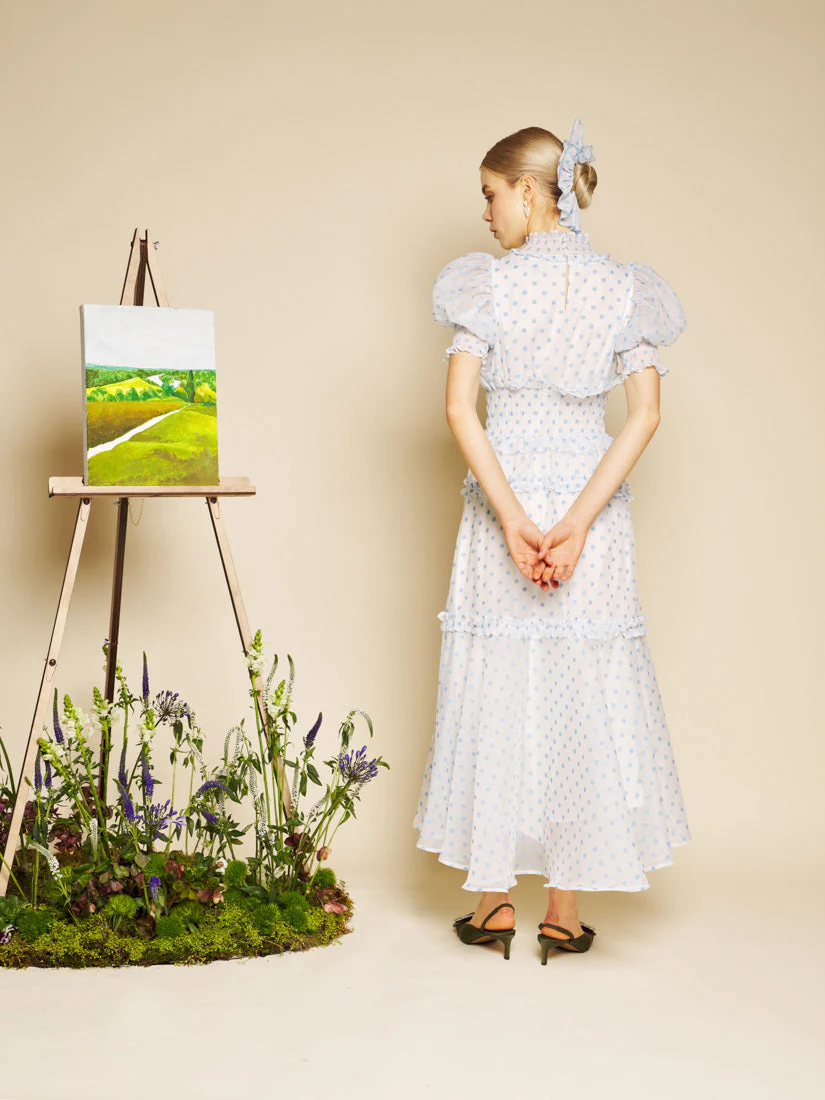 Stipple Spot Maxi Dress - Image 3