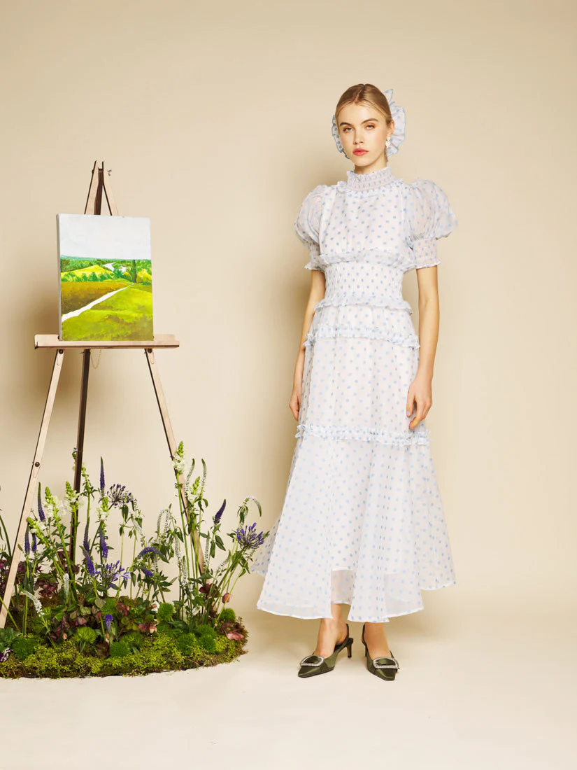 Stipple Spot Maxi Dress - Image 4