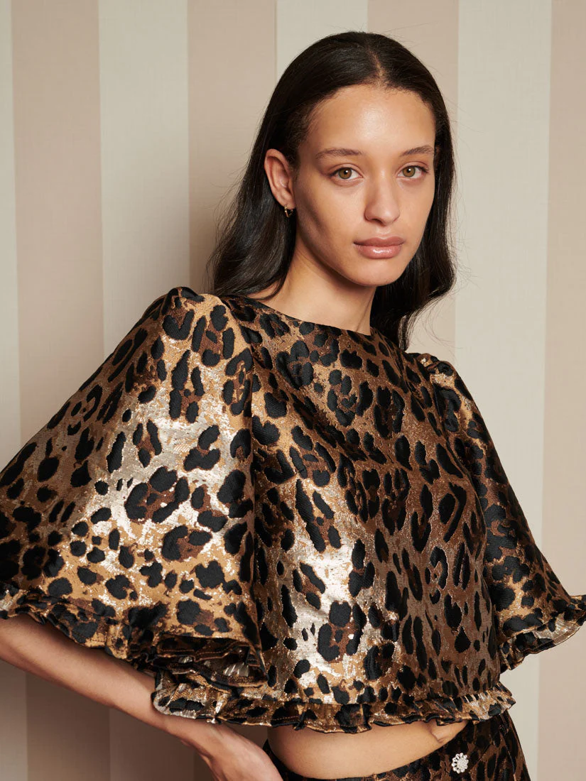 Suite Leopard Jacquard Top - Image 5