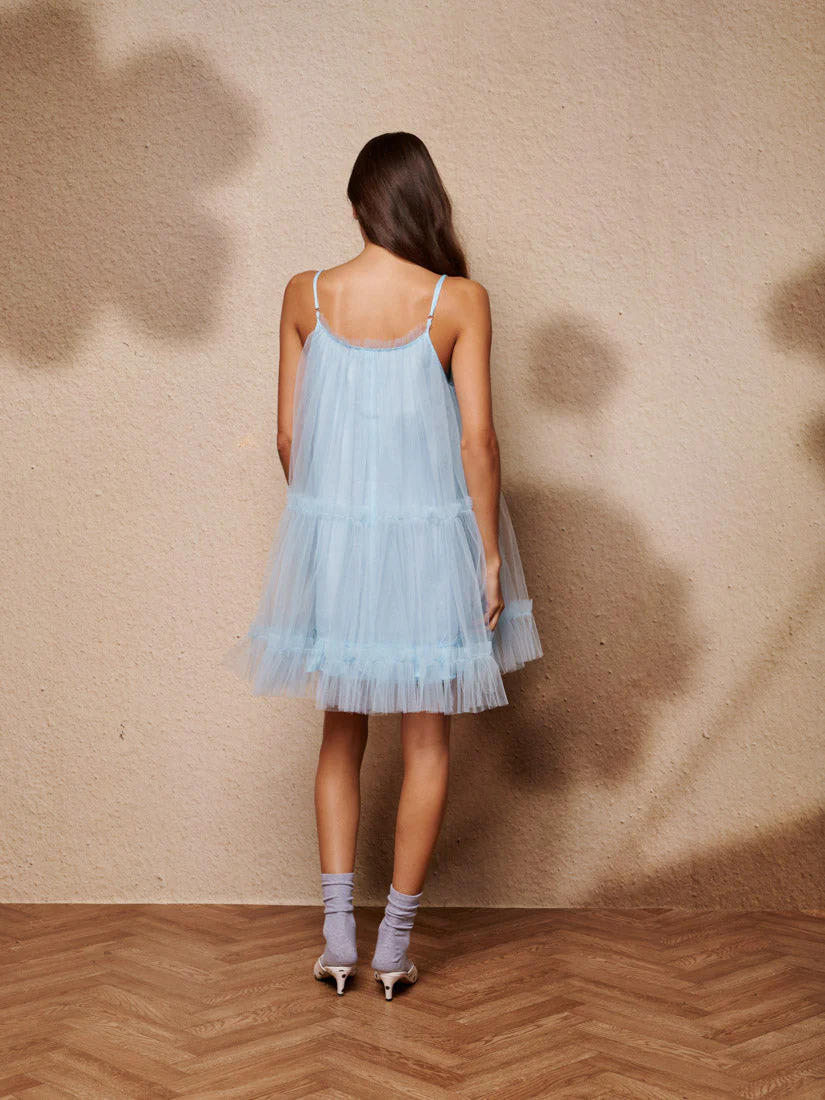 Sway Tulle Ruffle Mini Dress - Image 3