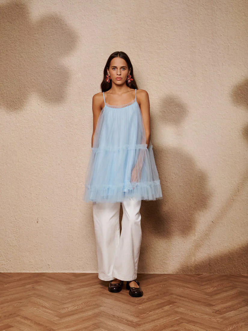 Sway Tulle Ruffle Mini Dress - Image 7