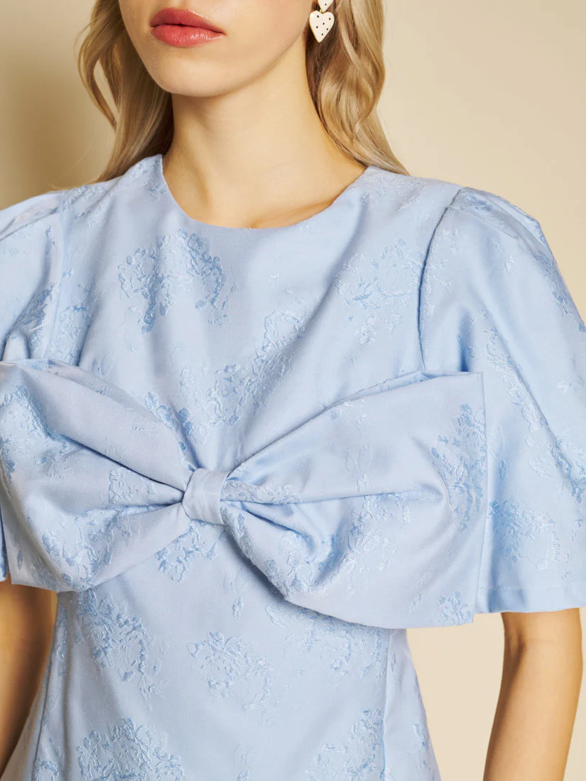 Sweet Pea Jacquard Mini Dress - Image 6