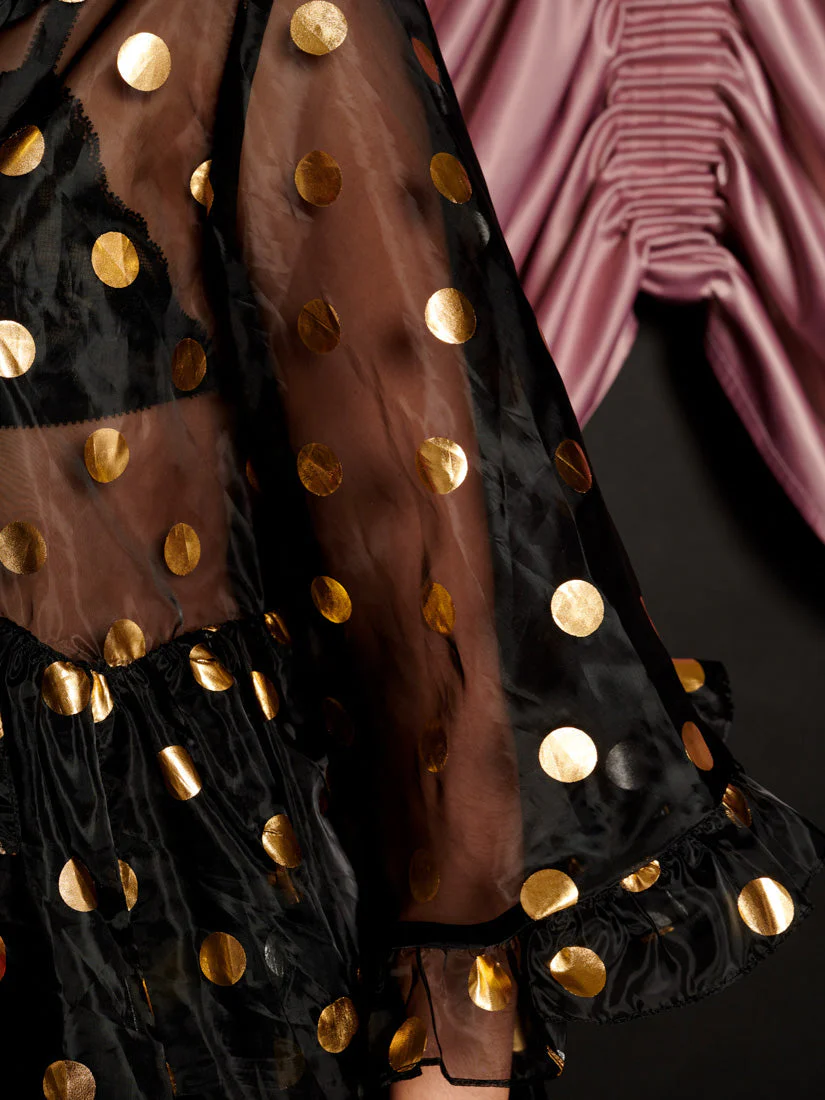 Swing Spot Organza Mini Dress - Image 6