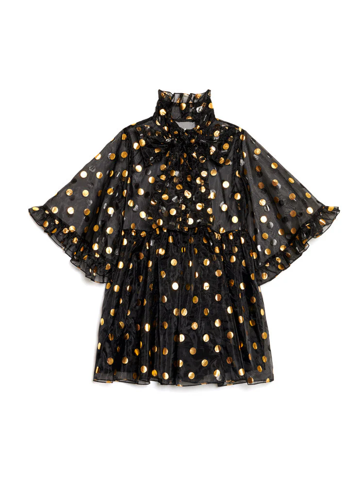 Swing Spot Organza Mini Dress - Image 7